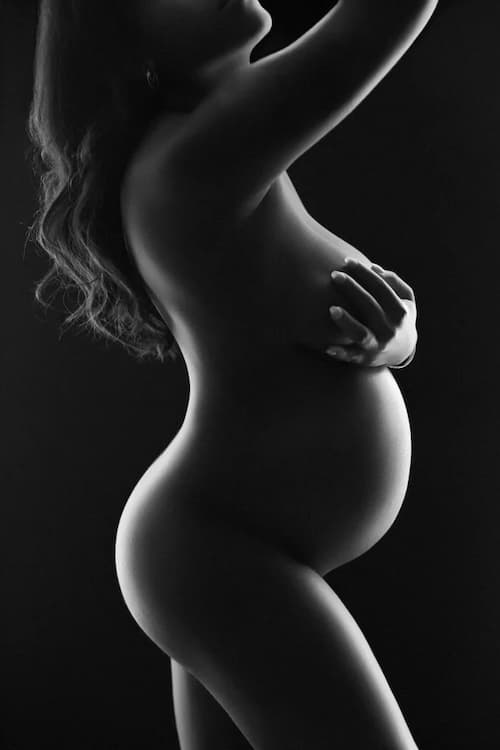 maternity silhouette photography encinitas