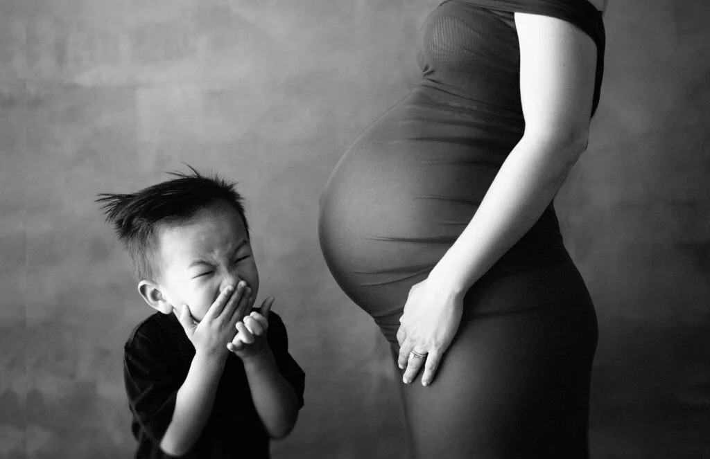 fun maternity photo shoot in san diego