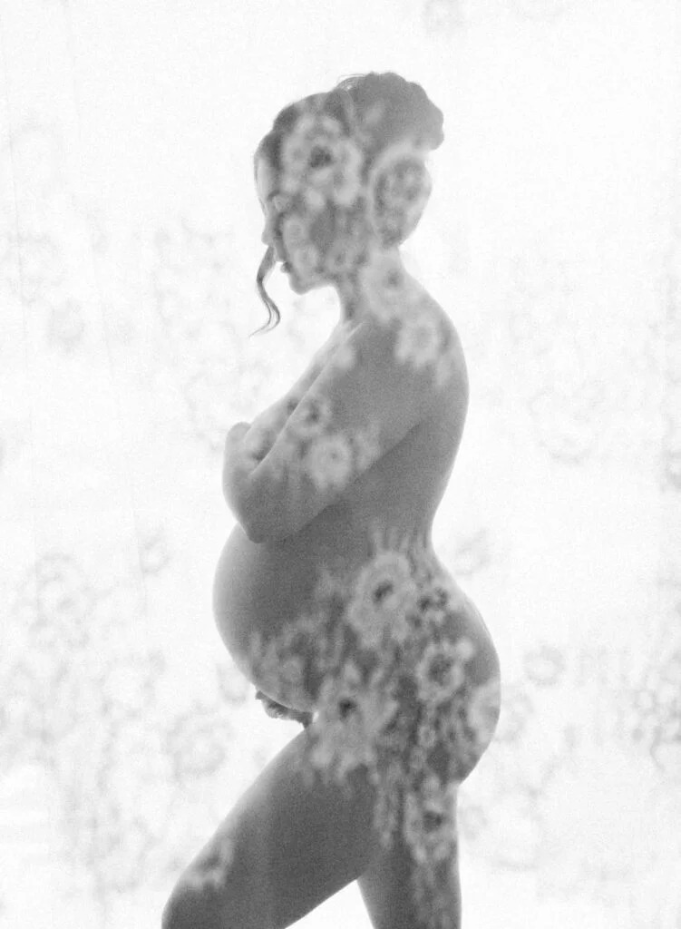 sophisticated black & white maternity photography near me in Carlsbad, CA